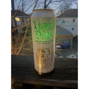 Liquid Death Mountain Water Lamp Collectible Can Desk Ornament Man Cave‎